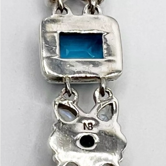 🌟Nicky Butler 925 Sterling Silver Blue Quartz Moonstone Turquoise Toggle… - Picture 14 of 16